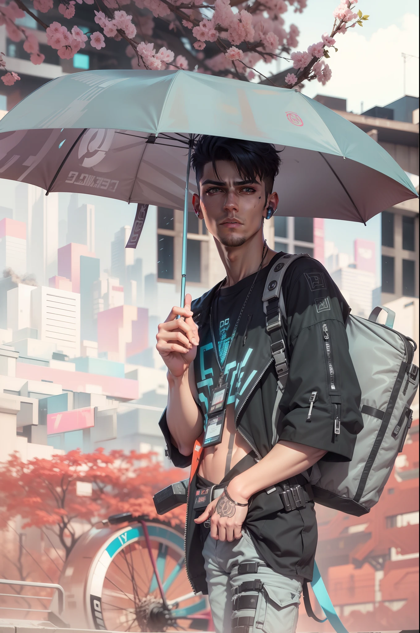 Change background cyberpunk handsome boy realistic face.8k realistic face