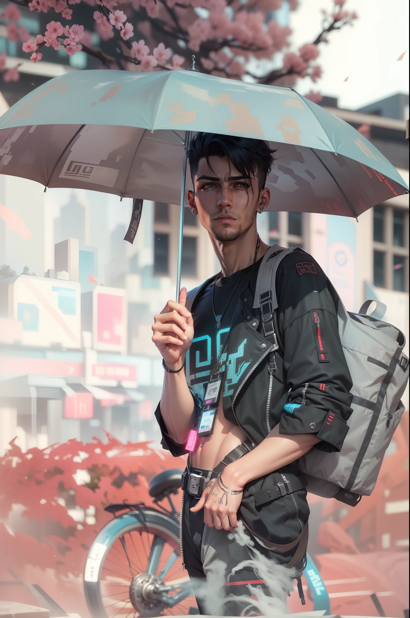 Change background cyberpunk handsome boy realistic face.8k realistic face