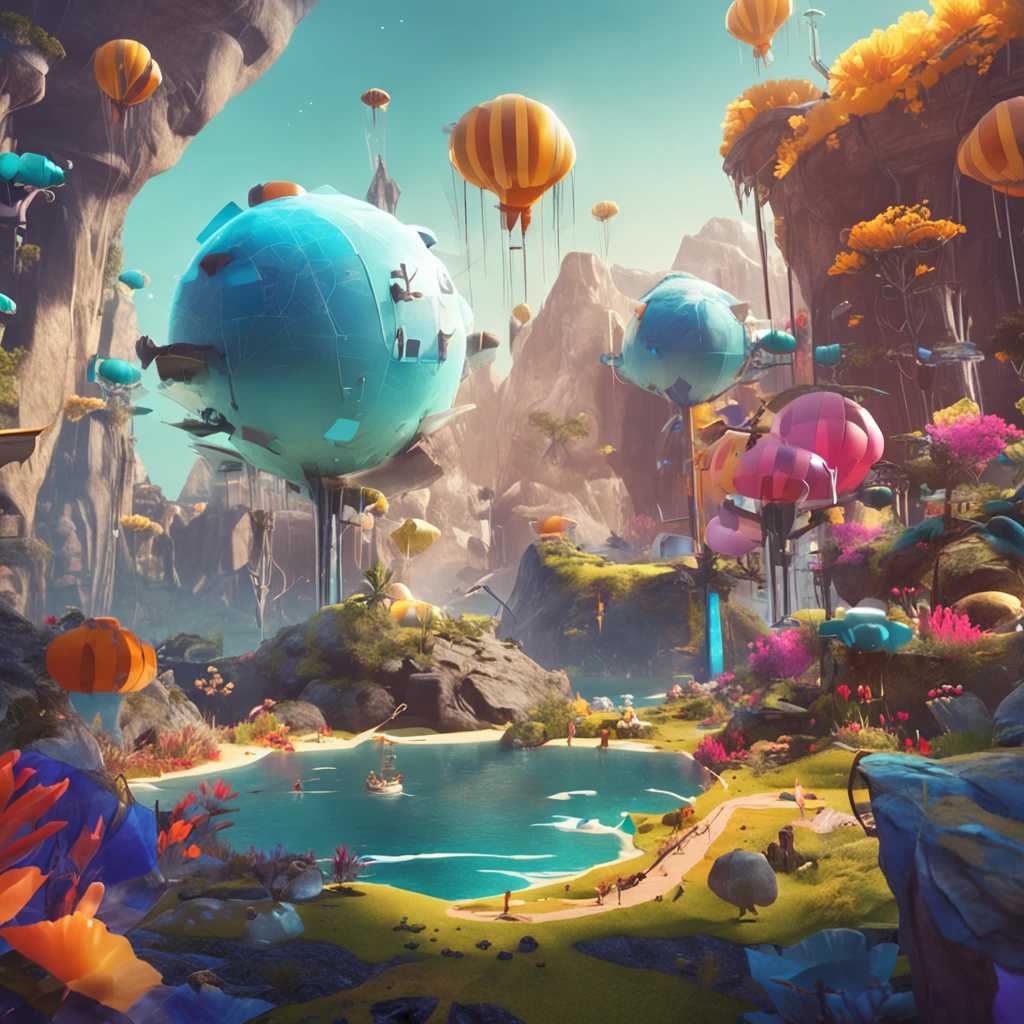 Game-Art | An island with different geographical properties and multiple small cities floating in space ::10 Island | Floating island in space – waterfalls over the edge of the island falling into space – island fragments floating around the edge of the island ::6 Details | Mountain Ranges – Deserts – Snowy Landscapes – Small Villages – one larger city ::8 Environment | Galaxy – in deep space – other universes can be seen in the distance ::2 Style | Unreal Engine 5 – 8K UHD – Highly Detailed – Game-Art ::7—ar 16:9 —s 1000 –v 5