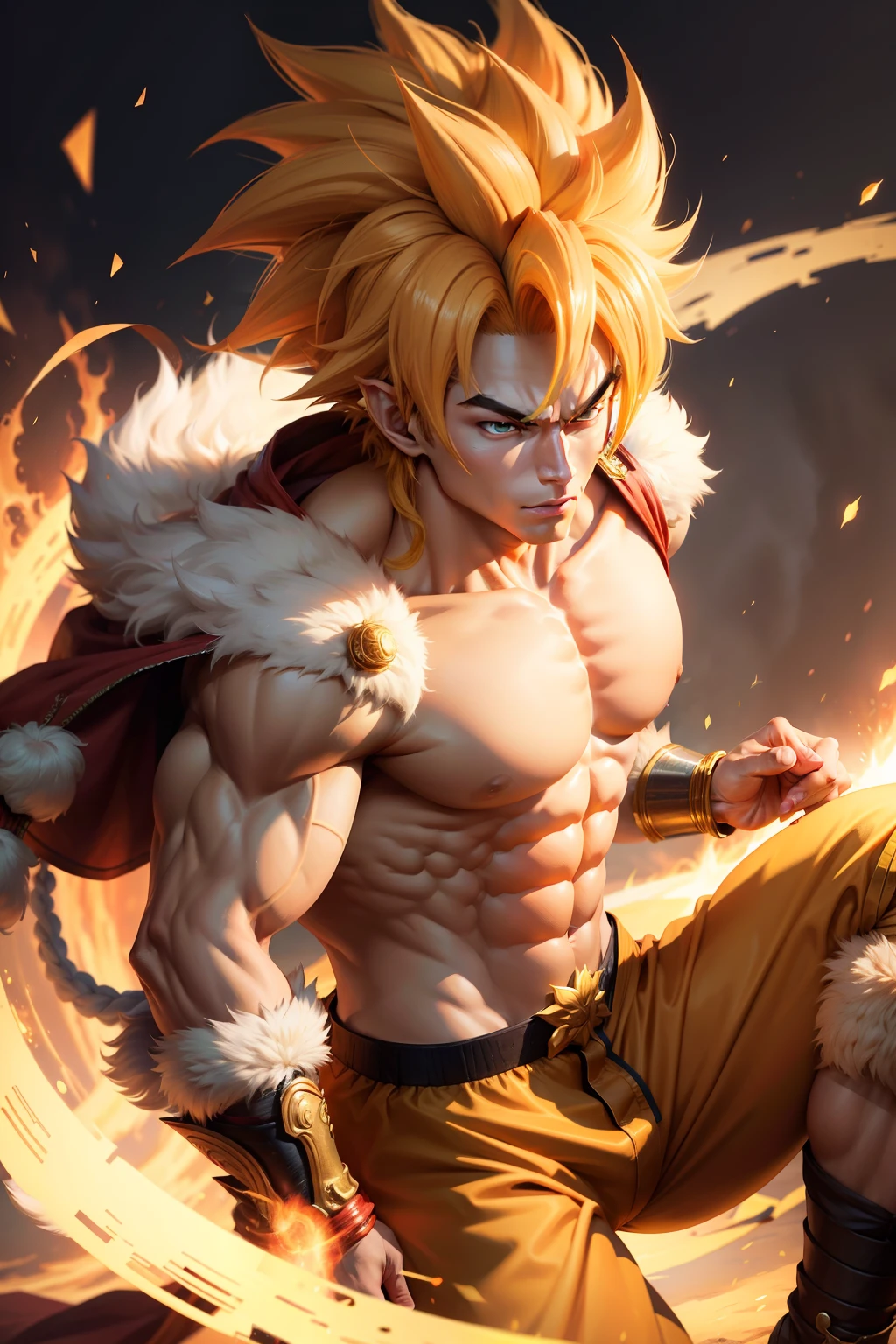 Super Saiyan Sun Wukong's super handsome form