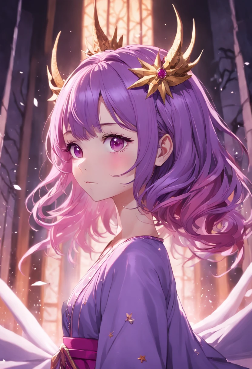 16k（tmasterpiece，k hd，hyper HD，16k）Short bright purple-pink hair，ponds，Female king size bed ，King crab protector （realisticlying：1.4），Crane pattern robe，Purple-pink tiara，Snowflakes fluttering，The background is pure，Hold your head high，Be proud，The nostrils look at people， A high resolution， the detail， RAW photogr， Sharp Re， Nikon D850 Film Stock Photo by Jefferies Lee 4 Kodak Portra 400 Camera F1.6 shots, Rich colors, ultra-realistic vivid textures, Dramatic lighting, Unreal Engine Art Station Trend, cinestir 800，Hold your head high，Be proud，The nostrils look at people，Short bright purple-pink hair，Short bright purple-pink hair，Short bright purple-pink hair，Short bright purple-pink hair，8K masterpiece，cinmatic lighting，