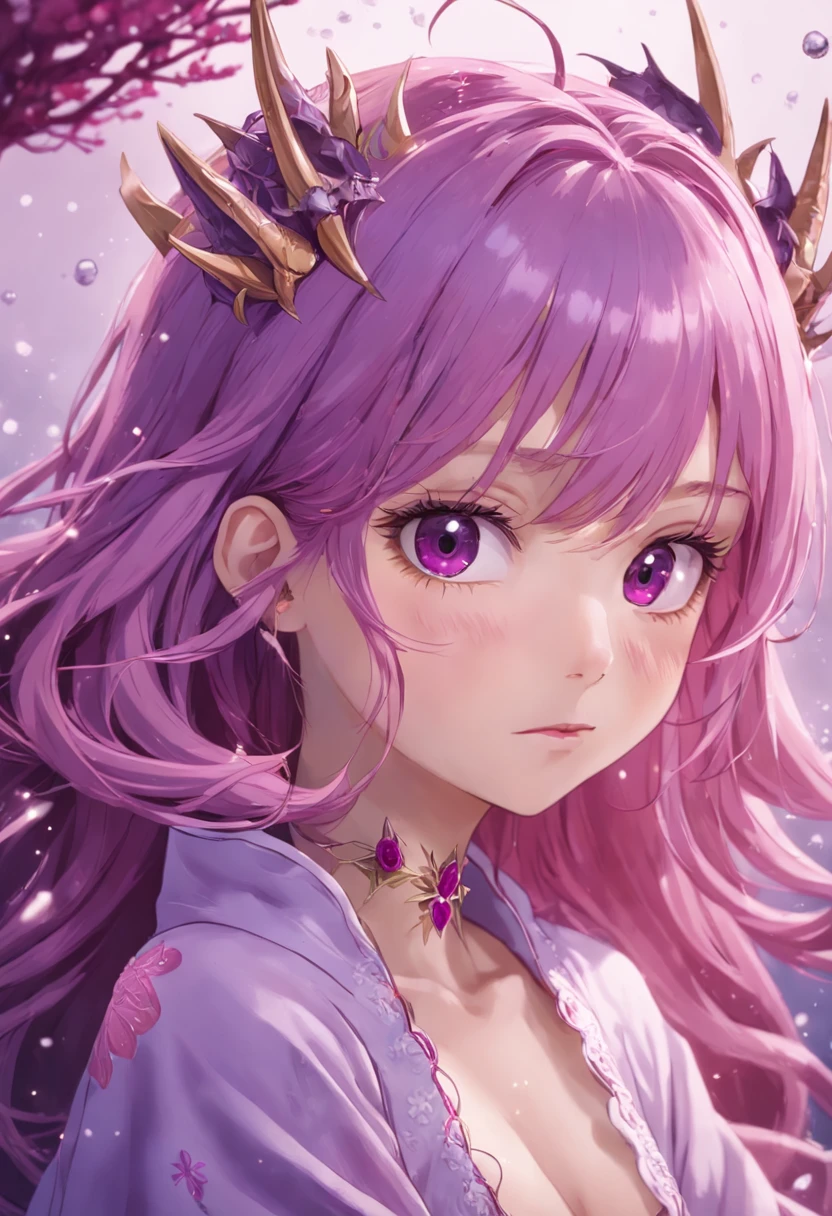 16k(tmasterpiece,k hd,hyper HD,16k)Short bright purple-pink hair,ponds,Female king size bed ,King crab protector (realisticlying:1.4),Crane pattern robe,Purple-pink tiara,Snowflakes fluttering,The background is pure,Hold your head high,Be proud,The nostrils look at people, A high resolution, the detail, RAW photogr, Sharp Re, Nikon D850 Film Stock Photo by Jefferies Lee 4 Kodak Portra 400 Camera F1.6 shots, Rich colors, ultra-realistic vivid textures, Dramatic lighting, Unreal Engine Art Station Trend, cinestir 800,Hold your head high,Be proud,The nostrils look at people,Short bright purple-pink hair,Short bright purple-pink hair,Short bright purple-pink hair,Short bright purple-pink hair,8K masterpiece,cinmatic lighting,