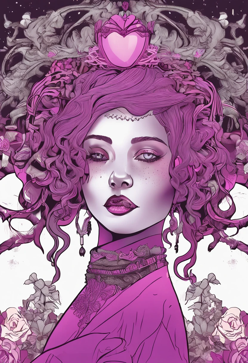 16k(tmasterpiece,k hd,hyper HD,16k)Short bright purple-pink hair,ponds,Female king size bed ,King crab protector (realisticlying:1.4),Crane pattern robe,Purple-pink tiara,Snowflakes fluttering,The background is pure,Hold your head high,Be proud,The nostrils look at people, A high resolution, the detail, RAW photogr, Sharp Re, Nikon D850 Film Stock Photo by Jefferies Lee 4 Kodak Portra 400 Camera F1.6 shots, Rich colors, ultra-realistic vivid textures, Dramatic lighting, Unreal Engine Art Station Trend, cinestir 800,Hold your head high,Be proud,The nostrils look at people,Short bright purple-pink hair,Short bright purple-pink hair,Short bright purple-pink hair,Short bright purple-pink hair,8K masterpiece,cinmatic lighting,