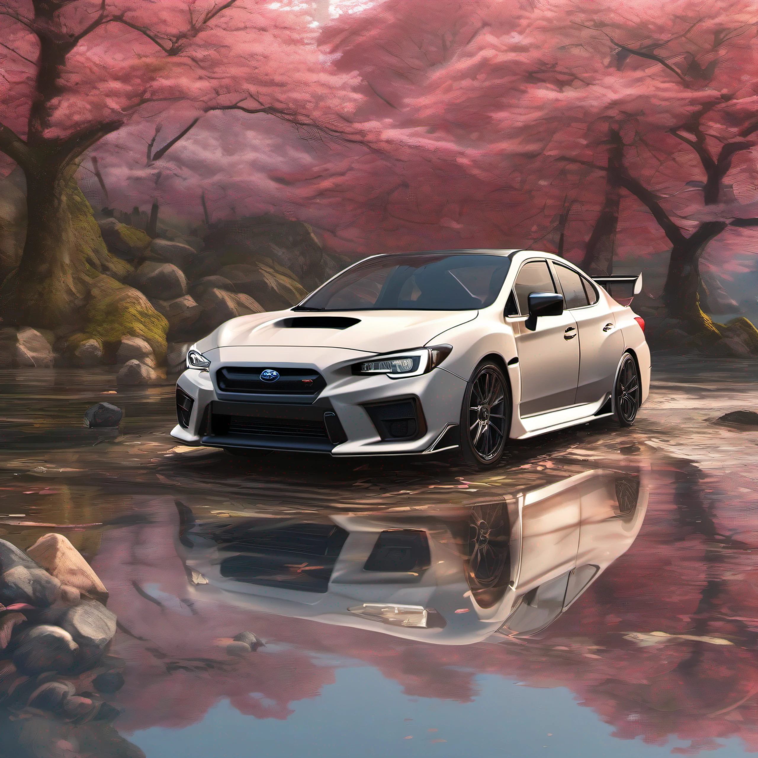 Create ultra-realistic drawings of Subaru WRX with Japan landscapes.
Describe the scene in detail, Including gentle ones, Traditional landscape of Japan with mountains in the background, Quiet creek, And blooming cherry. Be sure to highlight the Toyota Supra MK4 as the focus of the design, In the aerodynamic line, Vibrant colors and impressive details.
Add ultra-realistic details such as car reflections, Projected shadows, Cherry petal texture, And the feeling of the movement of the sea of streams.
After initial creation, Show me the drawing so I can adjust. If necessary, To make your drawings even more realistic and impressive、Please improve the specific contents..
Finally, Apply the finishing touches、Complete the drawing, Adjusting the Lighting, Do the final shading, Enhances the overall atmosphere of the scene.
Thank you in advance for your creativity and artistic skills. Looking forward to seeing the final result of the Subaru WRXVAB design in ultra-realistic Japan landscapes!
