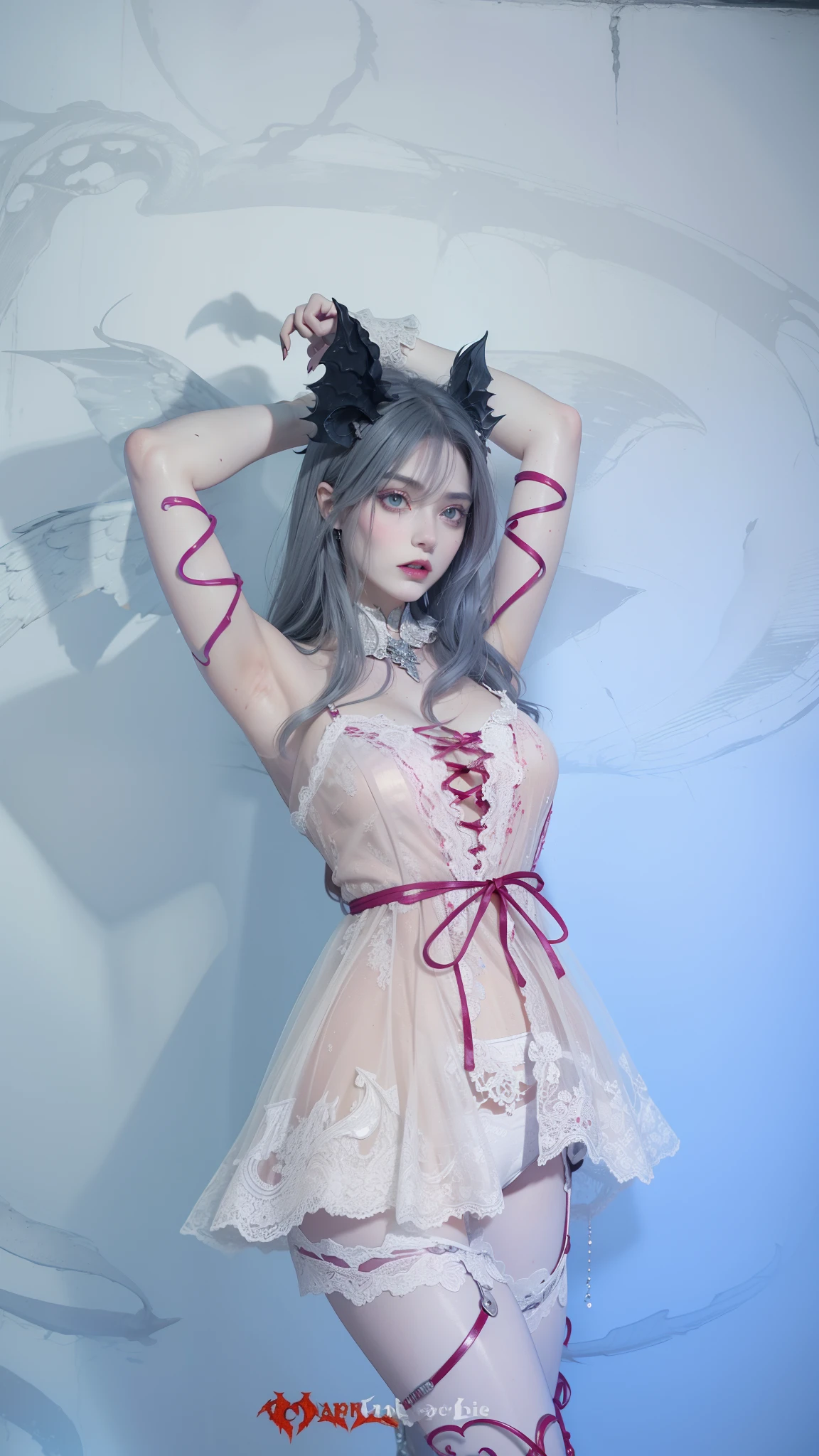 Fine matte paint,Skeleton Dark Angel, Haunted castle with large wings, Fill the drawing table with a knife,terroral,uncanny,horrid,secret terror,tentaculata,grape trees,The eye,uncanny valley effect teeth,all fours,Critters,Blood Moon,Sharp fangs,vampire tooth,Blood