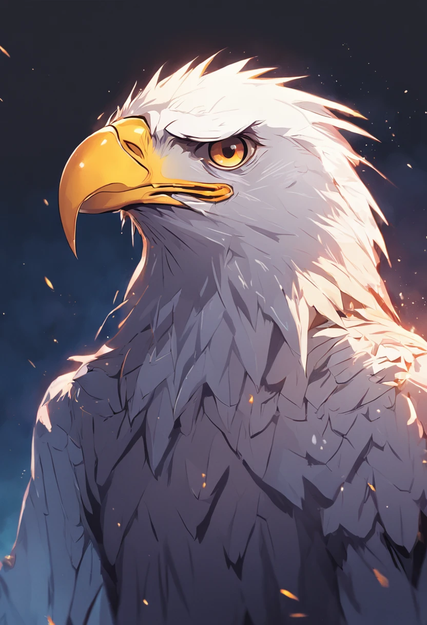 there is a drawing of a bird of prey with a yellow beak, eagle head, head of an eagle, with an eagle emblem, second eagle head, beak of an eagle, highly detailed vector art, eagle beak, eagle logo, eagle, white eagle icon, low polygons illustration, vector behance hd jesper ejsing, an eagle