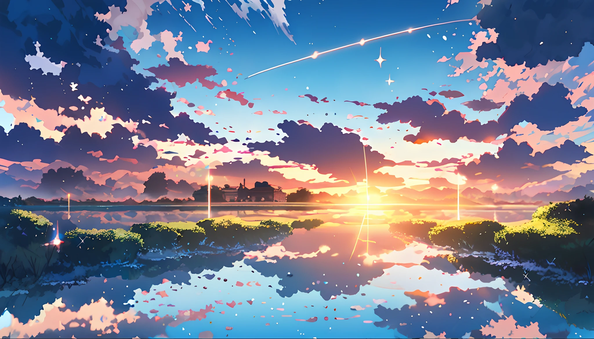 A more authentic texture、More realistic water and sky、Richer details。Richer water and sky。