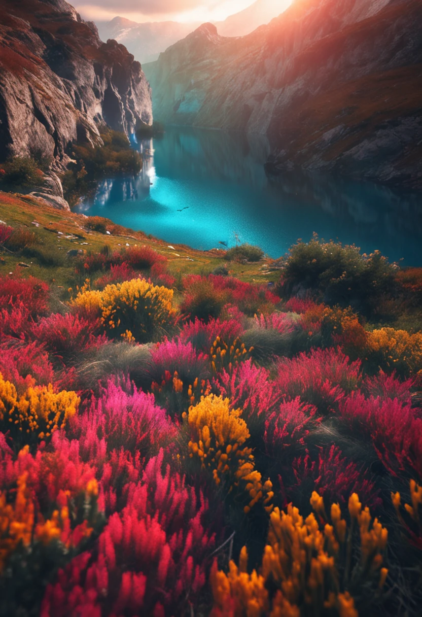 An American English short,blue colors,grievance,The eyes are large,In the meadow,Look into the room