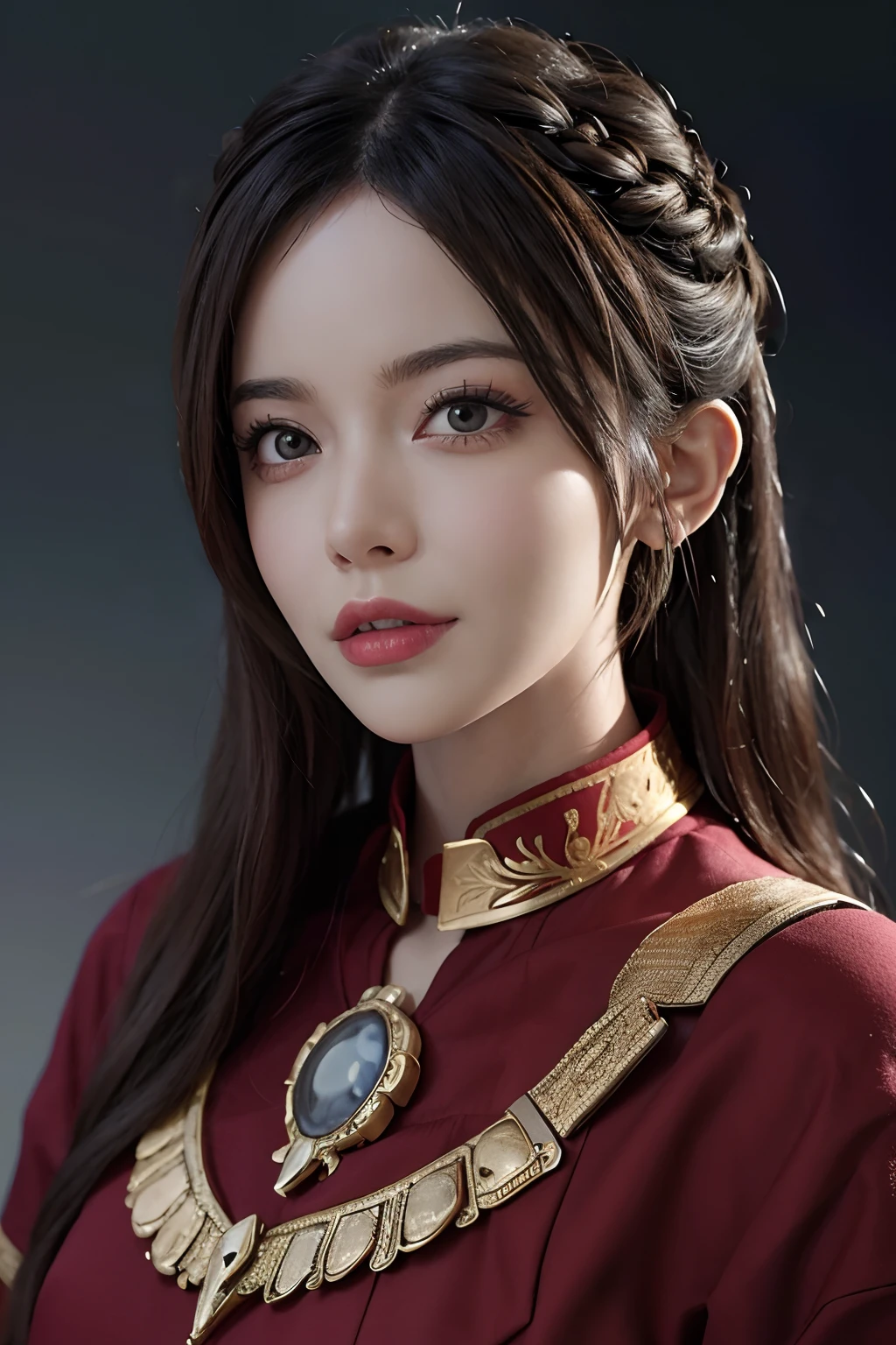 tmasterpiece,Best quality,Portrait of 1girl,Big Beautiful