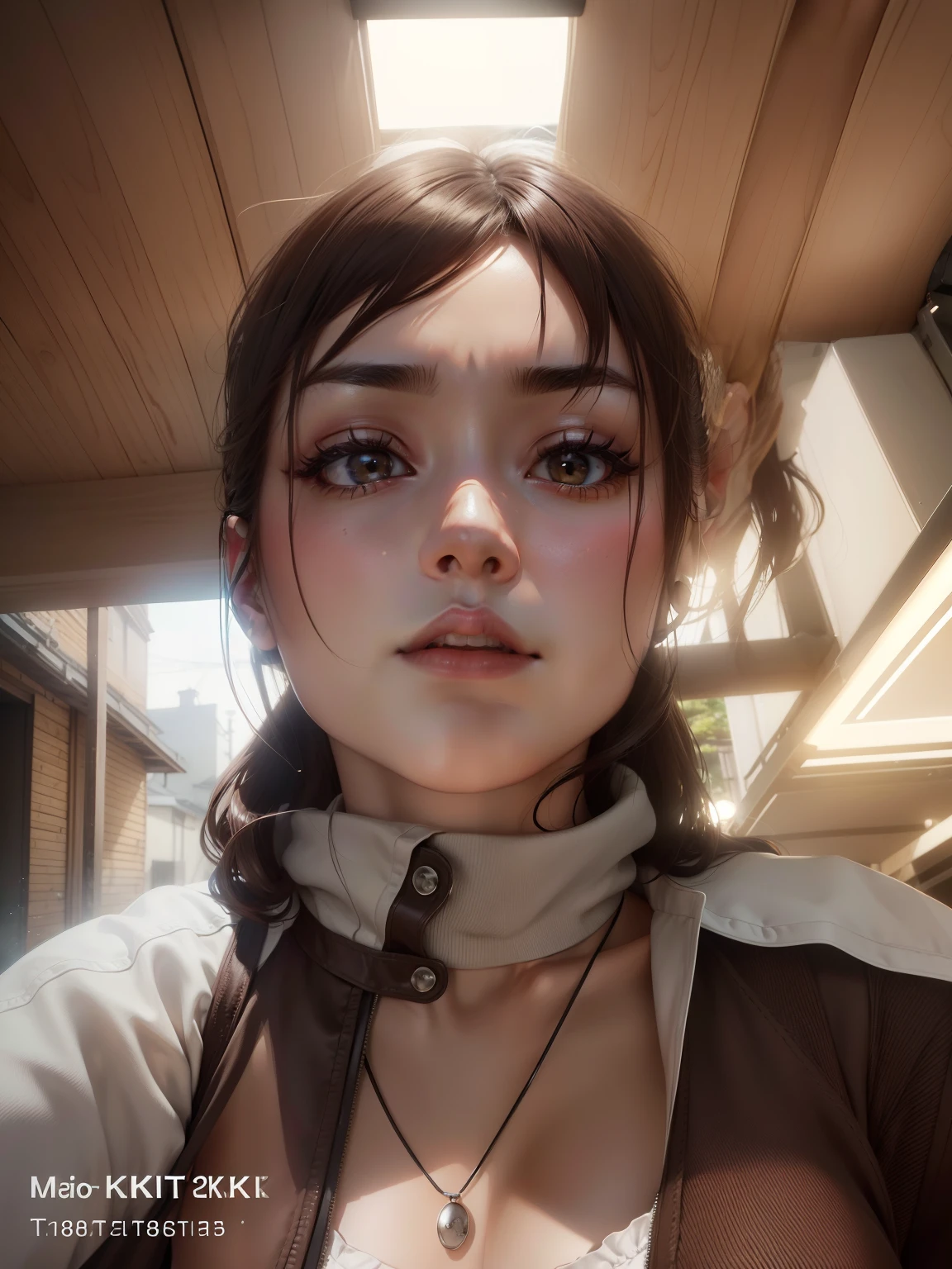 ((Realistic lighting、top-quality、8K、tmasterpiece:1.3))、Clear focus:1.2、Girl vs、perfect figure beautiful woman:1.4、Slim abs:1.1、((Dark brown hair、Big:1.3))、(Acceleration:1.4)、street、Tall、Slender face、ass big，Perfect your ass，huge tit，Exquisite，Big chest，Contour the chest，Thin waist，Slim waist，Narrow eyes、二重まぶた、Swaying hair、Exposed cleavage、Gilet blanc、Super miniskirt、a necklace、Navel Ejection、