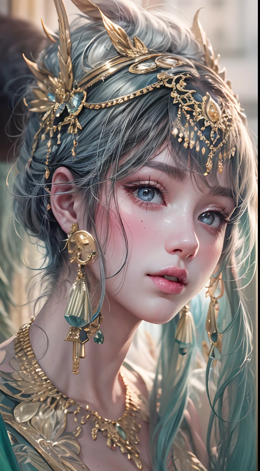 1girls,goddesses，Venus，Delicate and beautiful face,Medium long black hair，flowy，full breast，Convex buttocks，Roman skirt，perfectly proportioned, Detailed clothing details,Temple，arena，wonderland，Cinematic lighting, filmgrain, Fujicolor, light and darkcontrast, 8K, 巨作, Textured skin, Super detail, High detail, High quality, high resolucion, (NSFW)
