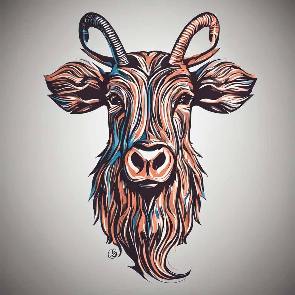 filhote de ovelha em forma de logotipo 2d