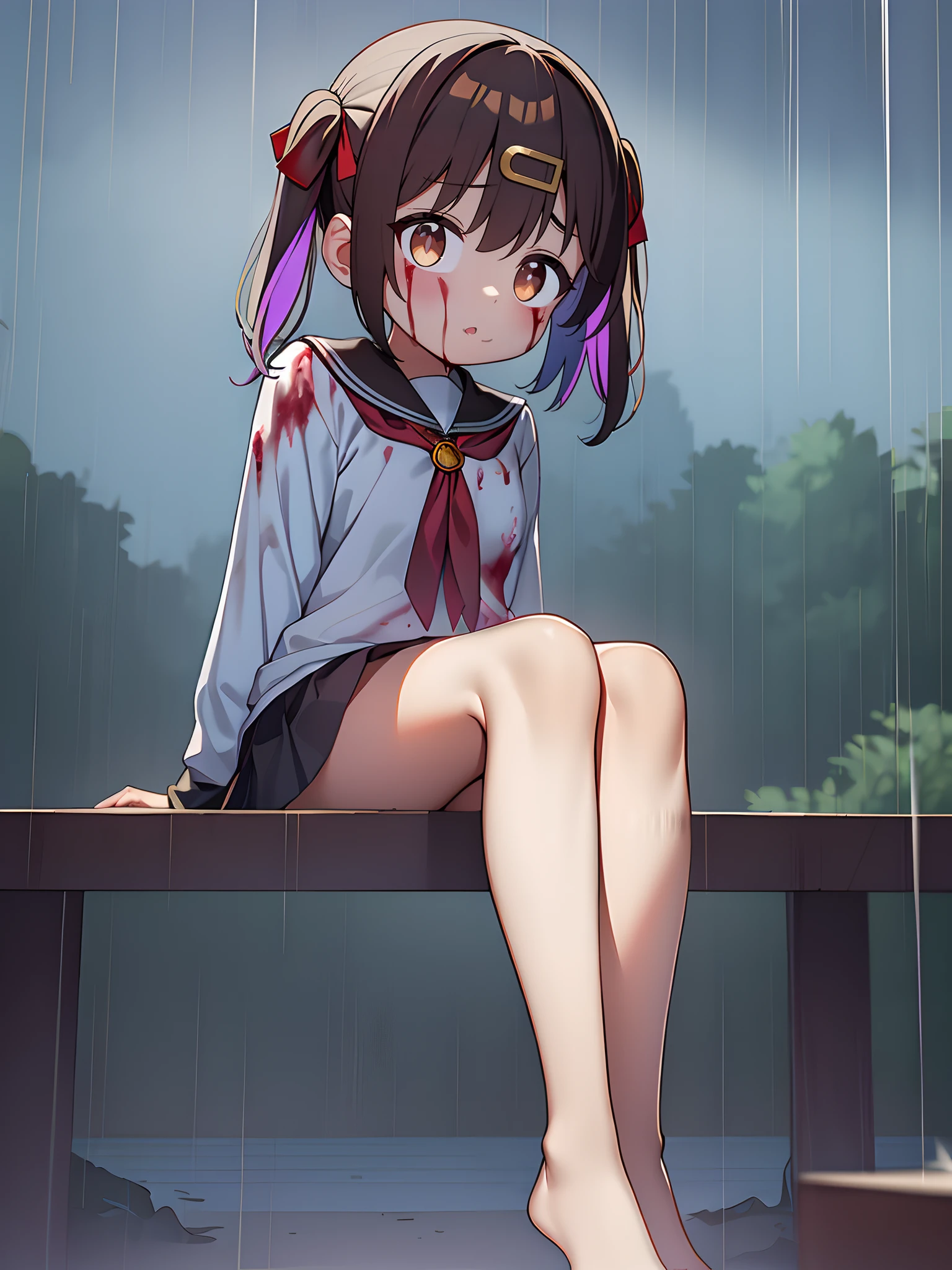 (blood on face),oyamamihari,