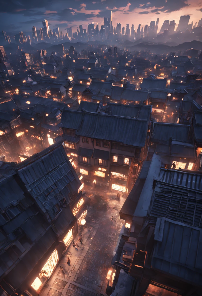 "(Masterpiece), incredibly detailed, Unreal Engine, 4K, a solitary girl exploring a bustling cityscape."