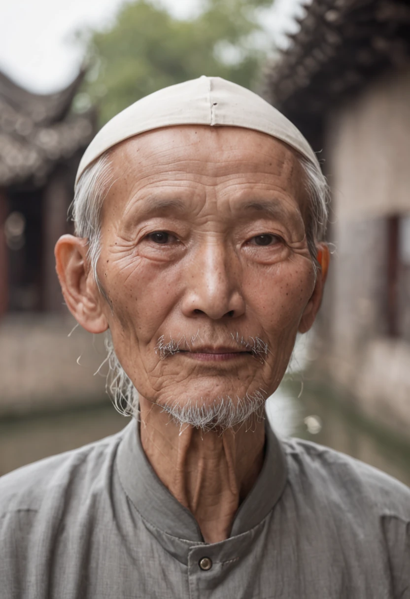 Jiangnan Water Town,solitary boat,old man,willowy,Drizzle,lotus flower,the street,horses,Traders,bazaars