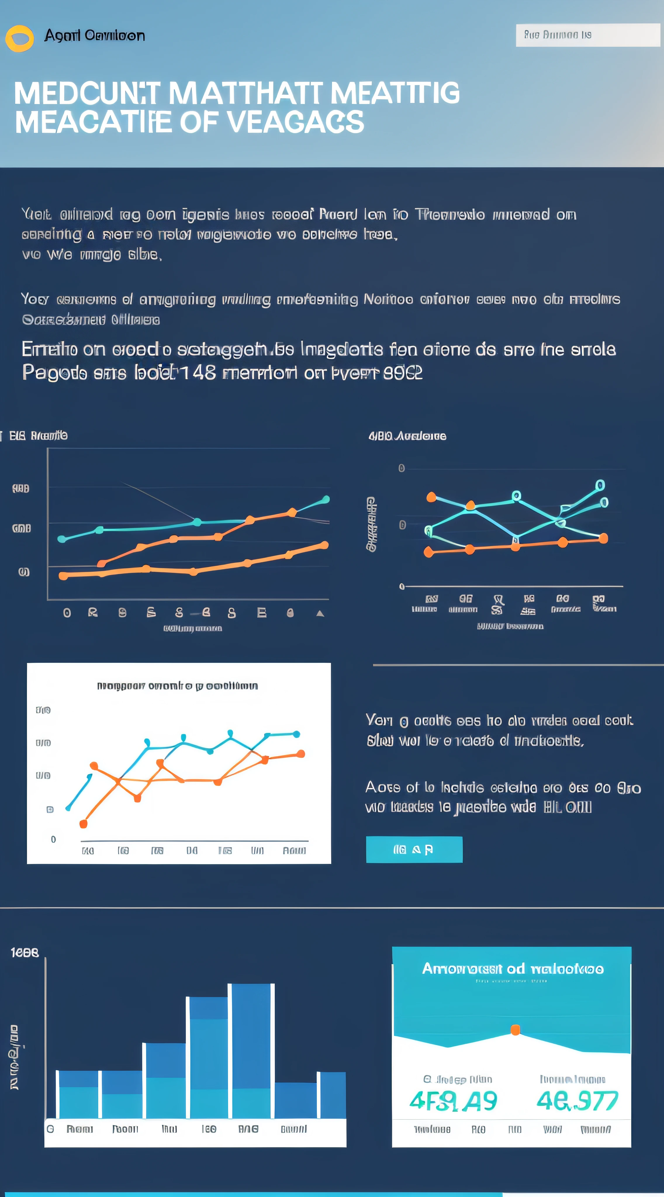 Animated graphics showing engagement metrics increasing