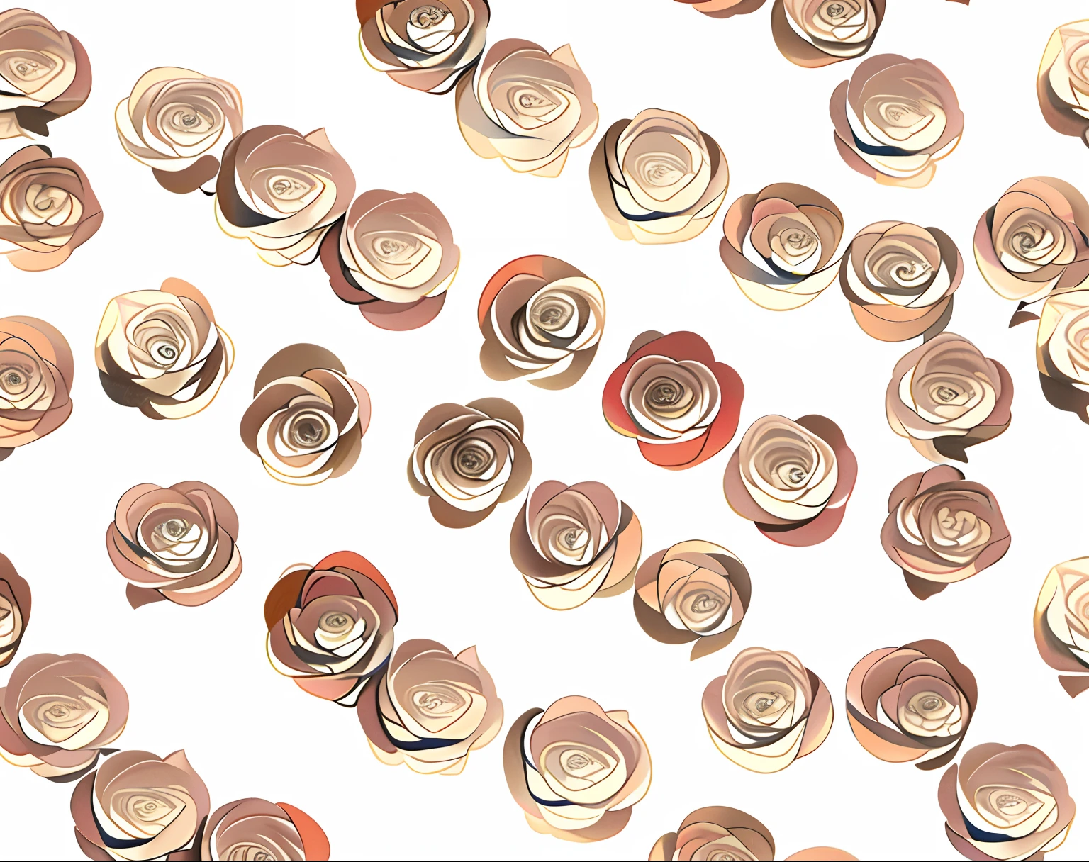 ink wash style,There are many roses on a white surface, Rose background, background full of brown flowers, Brown Flowers, Abstract smoked rose, rose background, decorative roses, translucent roses ornate, gold flowers, Flower background, chaotic gold leaf flowers, gold flaked flowers, rosette, floral wallpaper, a few roses, Many flowers, pastel roses, smeared flowers