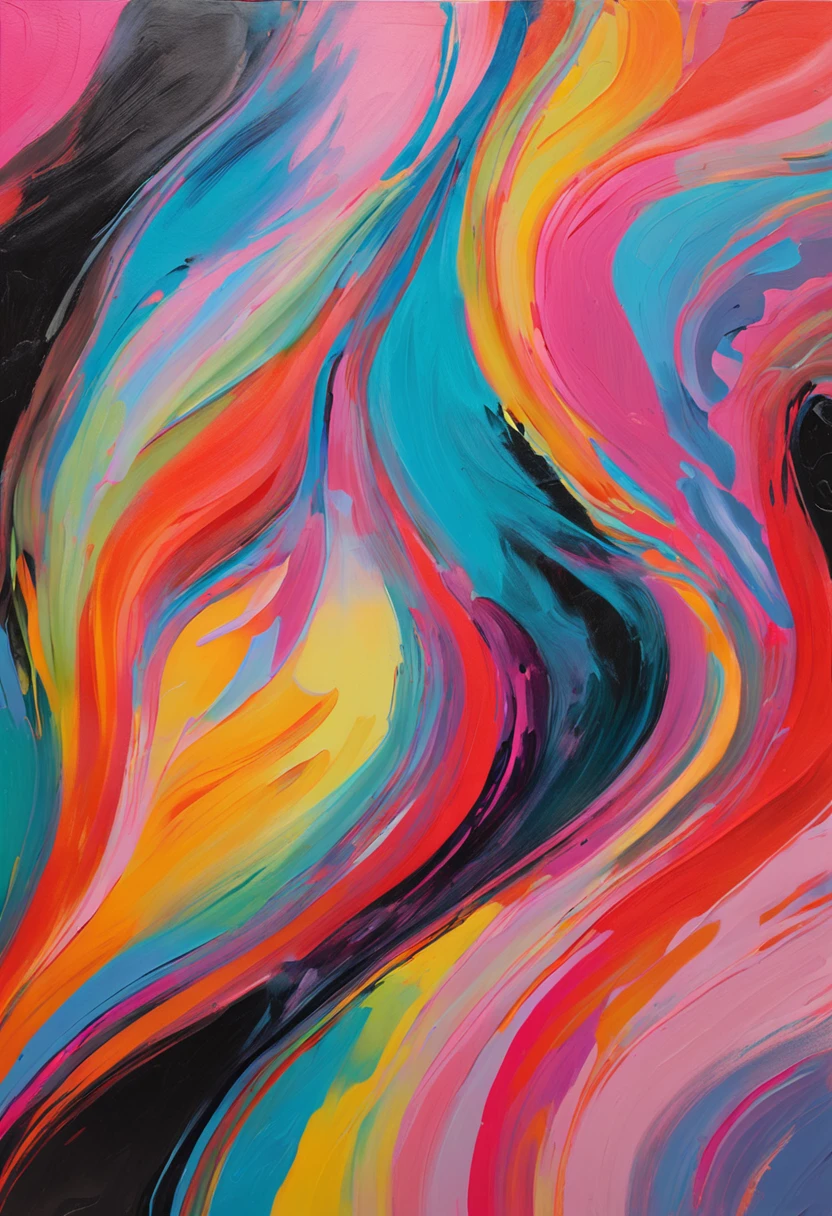 a close up of a colorful painting with a black background, vibrant digital painting, swirly vibrant lines, organic flowing background, pastelwave, swirly vibrant color lines, colorful digital painting, amazing colorful background, vivid pastel colors, colorful generative art, abstract rippling background, vibrant background, dynamic colorful background, rich vivid pastel colors, 8 k resolution digital painting