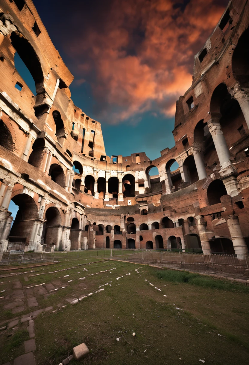 Ciudad antigua de roma, coliseo romano