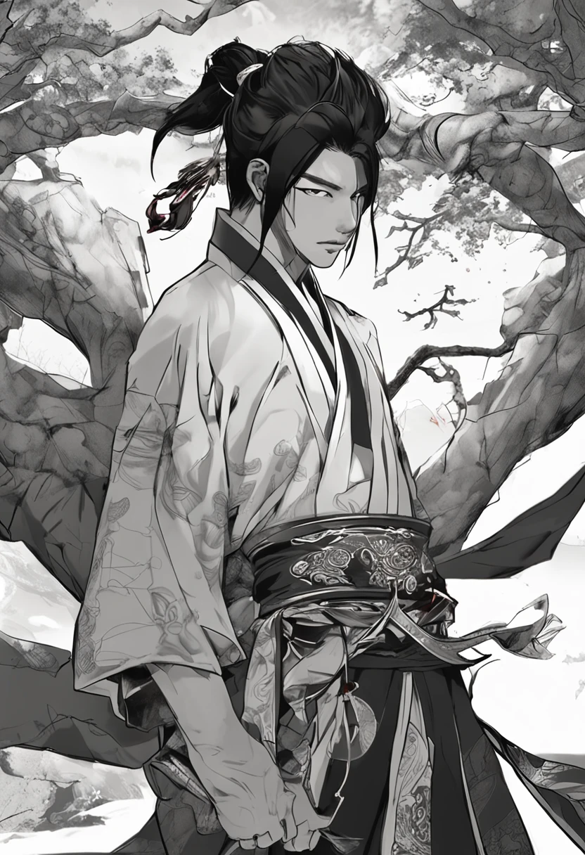 ?????? boy,HighestQuali,extremely detaile,Youthful,Sword-eyed stars,Tribal Junior,Around twelve years old,Young man,cool guy,Ancient wind,vivaciousness,child,?????? boy,Gorgeous light green robe,Black Chinese style high ponytail,Black eyes,Sunny and cheerful,Young man,Black hair,s delicate face,sharp sharp eyes,Clear eyebrows,Kind expression,Fluttering hair,Flowing sleeves,Ancient style,Wind dance pose, Long flowing black hair flowing out,Messy hair,Qi Yu Xuanang,looking at viewert,(tmasterpiece:1.4),(best qualtiy:1.4),(The composition is perfect),high-definition depiction,8K,The polar composition of the film,Cinematic lighting,Cinematic texture,Strong sense of atmosphere