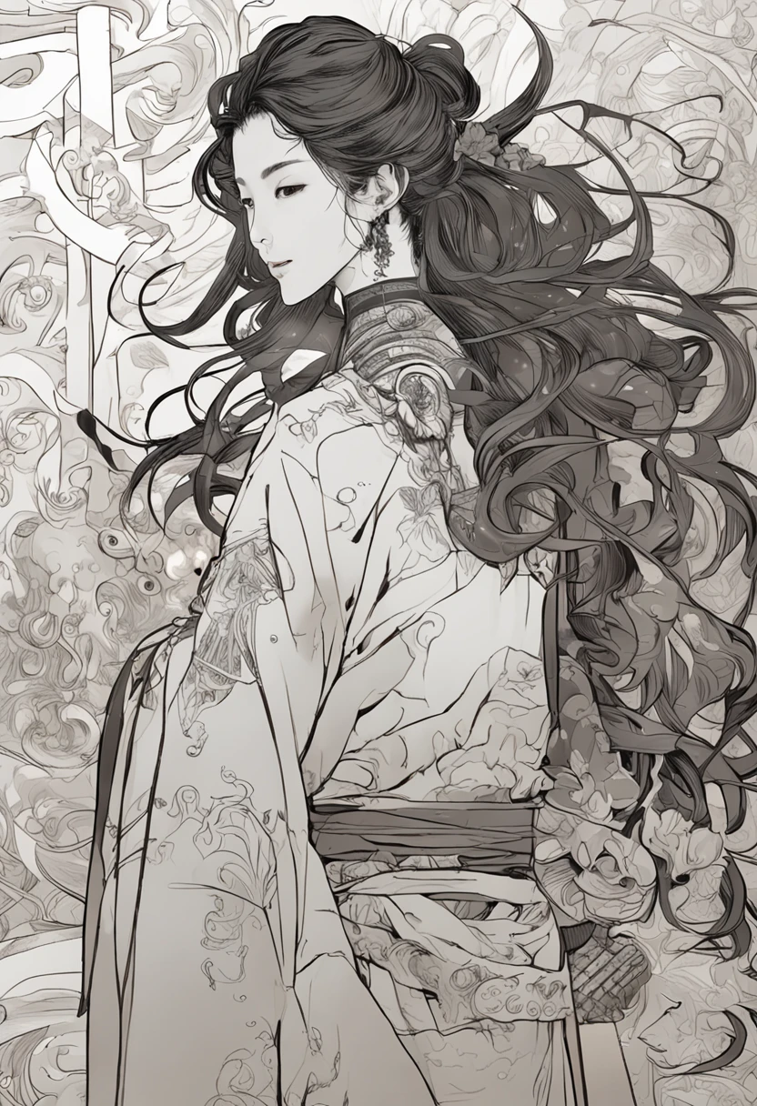 boy,HighestQuali,extremely detaile,Youthful,Sword-eyed stars,Tribal Junior,Around twelve man,cool guy,Ancient wind,vivaciousness,child,Libido boy,Gorgeight gobe,Black Chinese style high ponytail,Black eyes,Sunny and cheerful,Young man,Black hair,s delicate face,sharp sharp eyes,Clear eyebrows,Kind expression,Fluttering hair,Flowing sleeves,Ancient style,Wind dance pose, Long flowing black hair flowing out,Messy hair,Qi Yu Xuanang,looking at viewert,(tmasterpiece:1.4),(best qualtiy:1.4),(The composition is perfect),high-definition depiction,8K,The polar composition of the film,Cinematic lighting,Cinematic texture,Strong sense of atmosphere