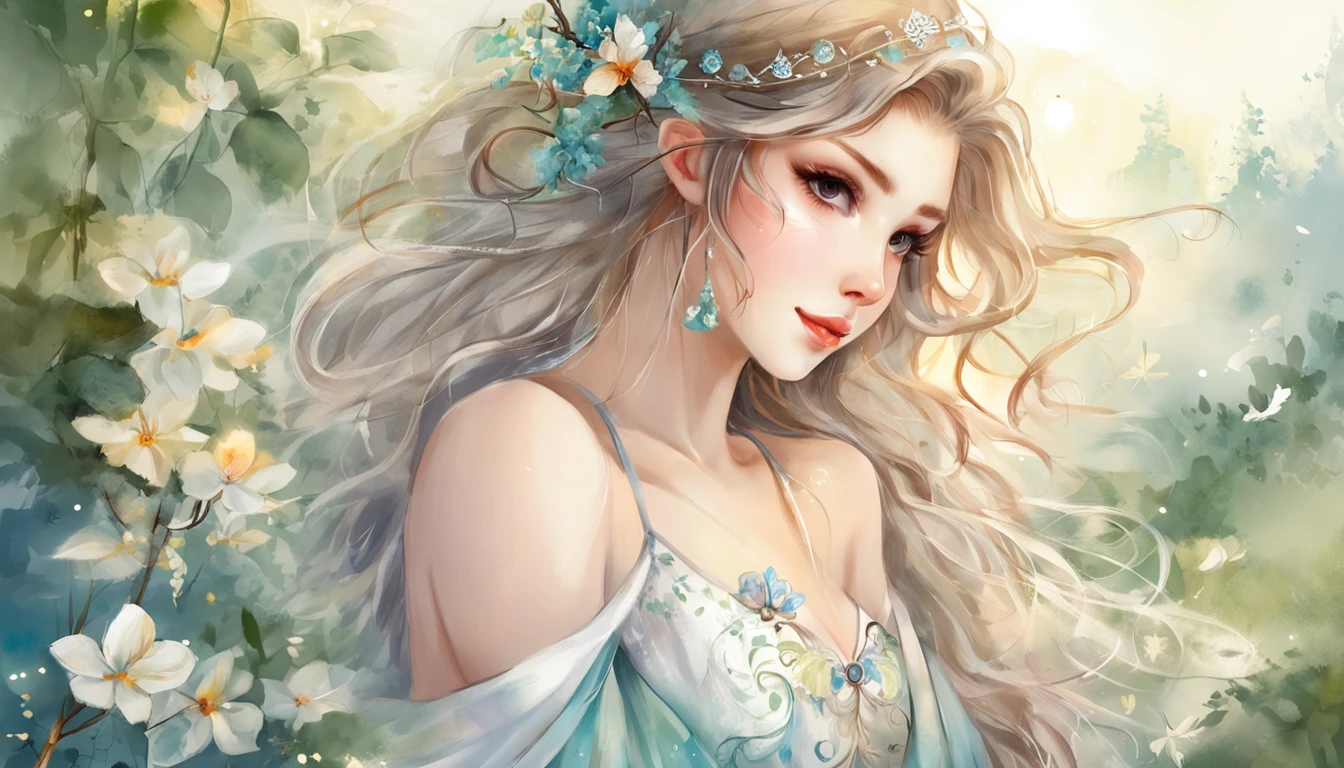 a woman with a fairy costume and a crown on her head, extremely detailed artgerm, artgerm detailed, style artgerm, style of artgerm, ! dream artgerm, artgerm lau, anime fantasy illustration, artgerm. anime illustration, in style of artgerm, artgerm and atey ghailan