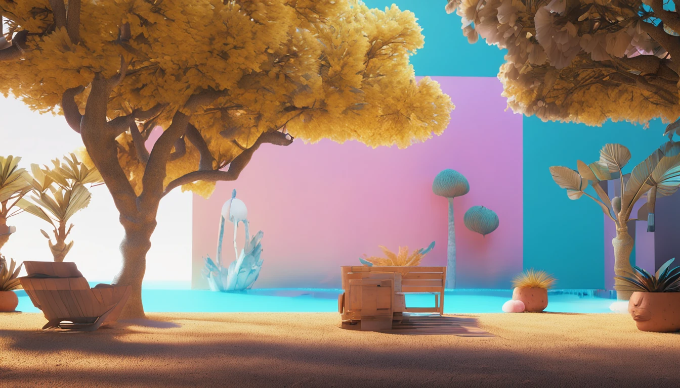 uma menina, tridimensional, Light blue to turquoise gradient color matching, com tons de amarelo, using 4K resolution, using simple and natural composition, smartphone, Cartoon