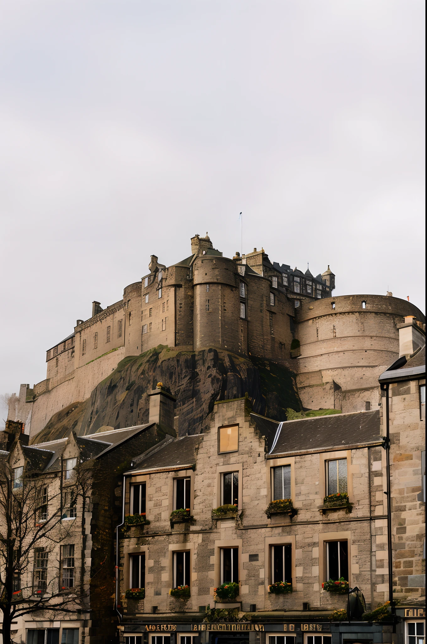 On top of the hill there are castles in the buildings of the city, Edinburgh Castle, castle on the background, castle in background, background castle, Underwater Edinburgh Castle, Edinburgh, in a city with a rich history, author：Andrew Robertson, Gothic castle in the background, Gothic castle in the background, Palace on top of the hill, Singing on the rocks