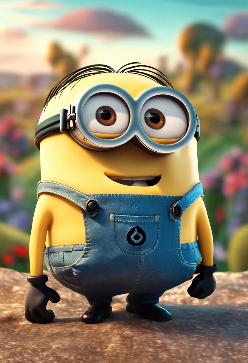 minion  holding finger on lips asking to keep silence