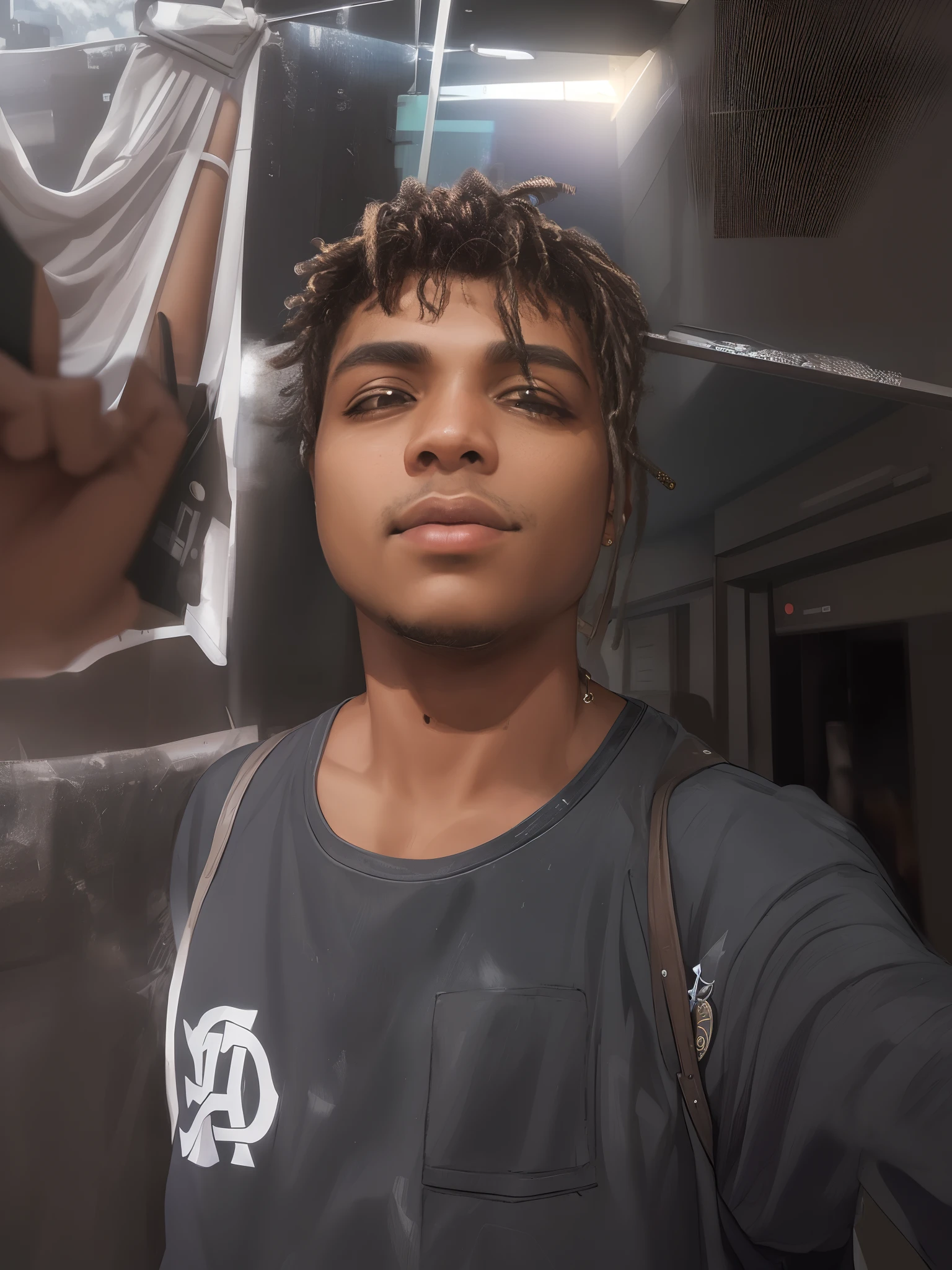 There's a man with dreadlocks standing in front of a building, imagem frontal, em torno de 1 9 anos, imagem de qualidade muito baixa, Foto selfie 8k, selfie de um homem, xxxtentacion, man is with black skin, foto selfie, Selfie!!!!! de um homem, Adolescente negro, taken with the best dlsr camera, fotografia de baixa qualidade