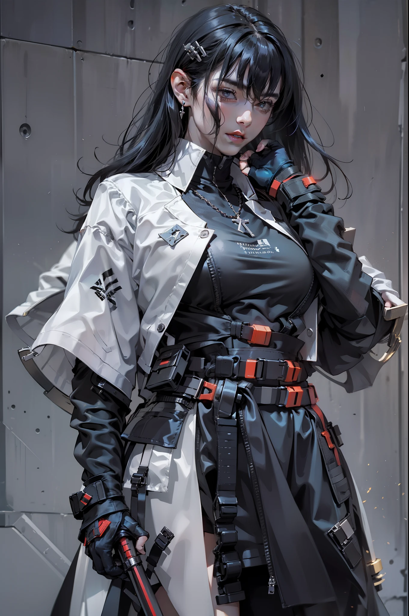 ((Very nice humanoid character young girl)), ((with red eyes of horror)), She is creepy, She is super beautiful, ((Impact meaning - very angry_sexy)), holding a kitchen knife, She is thin, evokes fear, horror, dark, unusually subtle, subtle. Blue fog, evil eye, Glowing eyes, (She is wearing a black ballet dress, short torn.), Located in a park, autumn weather, Cold, Night time, She is in the air, floating, covered in blood, floating, above the ground, 1600s years
02_ Environment in the style of oil painting Art Nouveau, Italian Renaissance masters. A gloomy picture of a battle between an angel warrior and demonic creatures. Luscious oil painting with broad strokes, high detail, pure white skin in the center of the composition. Painting by Bosch, stories by Dante Aligheri, “Divine Hell-Paradise”, chronicles of vampires by Brian Lumley.
02_ High image quality, 4K | Ultra HD | Full HD, cinematic rendering, 3D visualization - a masterpiece, TOP computer graphics ART. Unreal 8K engine, motion capture, dark lighting, strong shading, warm shadows - cool backlight, high detail. (vivid, photorealistic, dramatic, dark, sharp focus, 8K). High detail textures, materials, stone, metal. (shades of gray, red, black, elements, metallic shine, red fire) Film grain, dust and particles in the air.