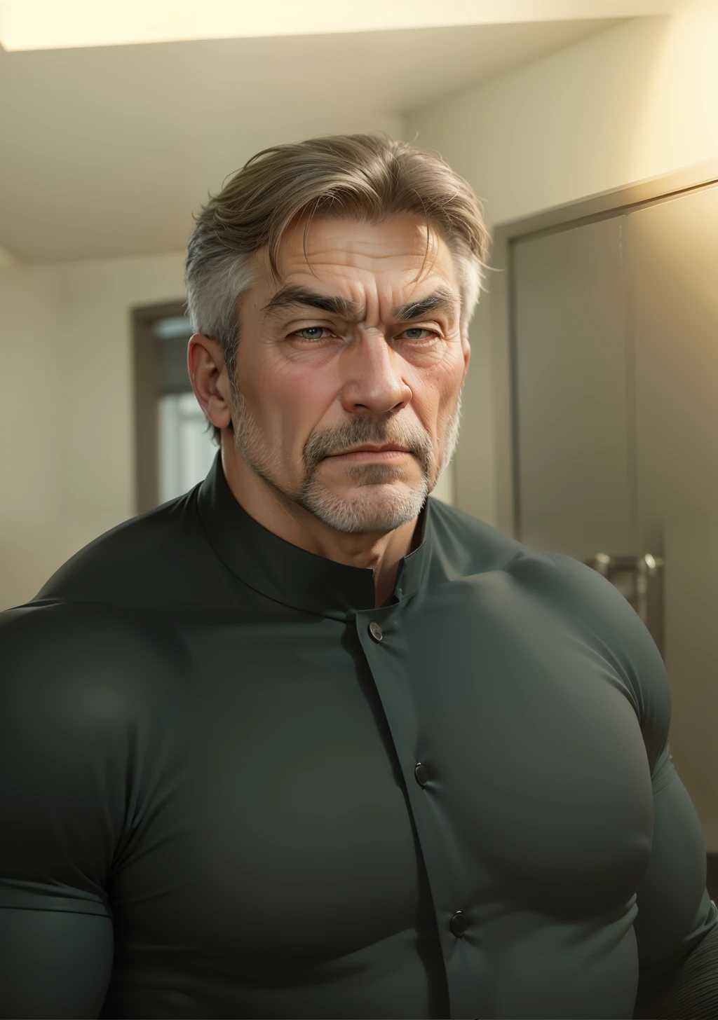 Big chest,A old man,muscle men,Strong bear,Realiy