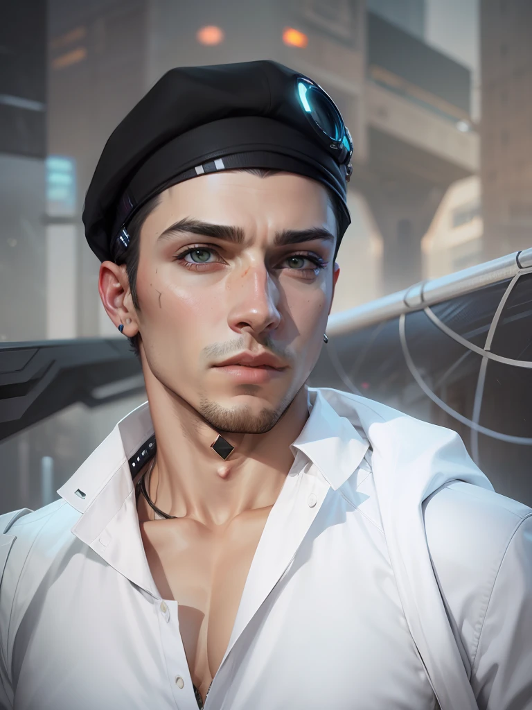 Change background cyberpunk handsome boy, realistic face, 8k, ultra realistic,