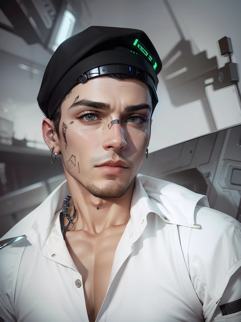 Change background cyberpunk handsome boy, realistic face, 8k, ultra realistic,