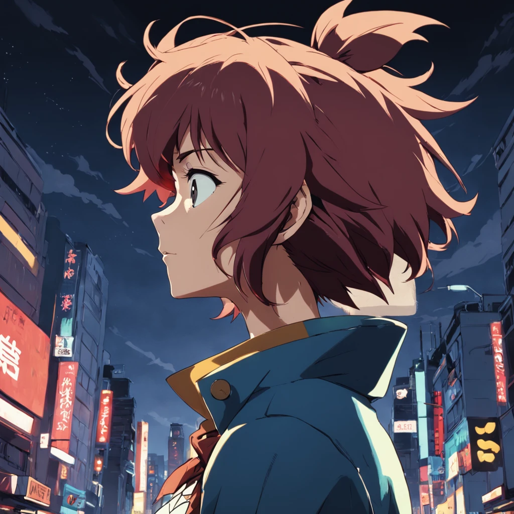 aranha, perfil, fundo simples, anime, cowboy bebop style