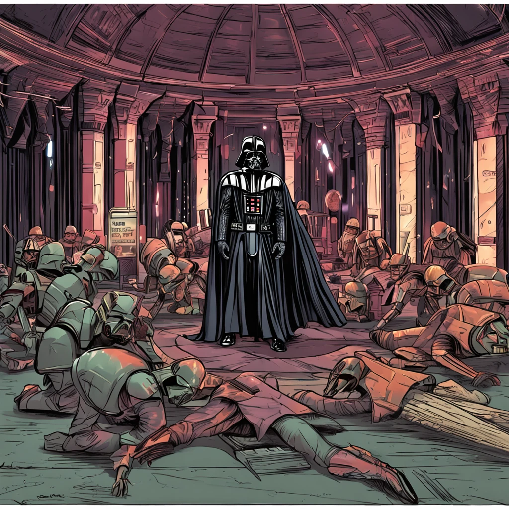 "(Darth Vader:1.5), Star Wars GUERRA"