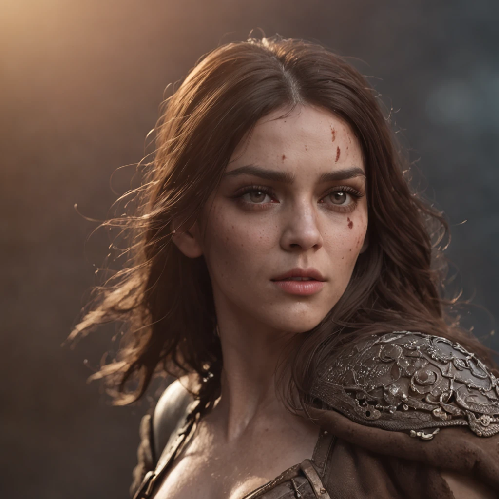 (Professional 3D rendering:1.3) de (Realistic:1.3) Foto de arte mais bonita do mundo,Features soft and bright female heroes, ((Epic hero fantasy rough woman wet hero angry look long hair and fierce expression in dynamic pose, fantastic location, majestoso ambiente desordenado)), corpo inteiro 8k unidade render, action shot, poros da pele, very dark lighting, sombreamento pesado, circunstanciado, Rosto detalhado, (vibrante, fotogrdeia realista, Realistic, Dramatic, Escuro, foco nítido, 8k), (Old leather clothes damaged by bad weather:1.4), ((((Use peles)))), (intrincado:1.4), decadente, (altamente detalhado:1.4), pintura digital, rendering by octane, art stations, Conceito-Arte, liso, foco nítido, illustration, germe da arte, (Loish:0.23), Wlop Ilya Kuvshinov, e Greg Rutkowski e Alphonse Mucha Gracias, (global ilumination, studiolight, Light Volumetric), chuva forte, floating particles, patife, fantasia, Onze, corpo inteiroesbian, ((Fundo escuro e antigo da cidade:1.3)),CGSesociedade,art stations