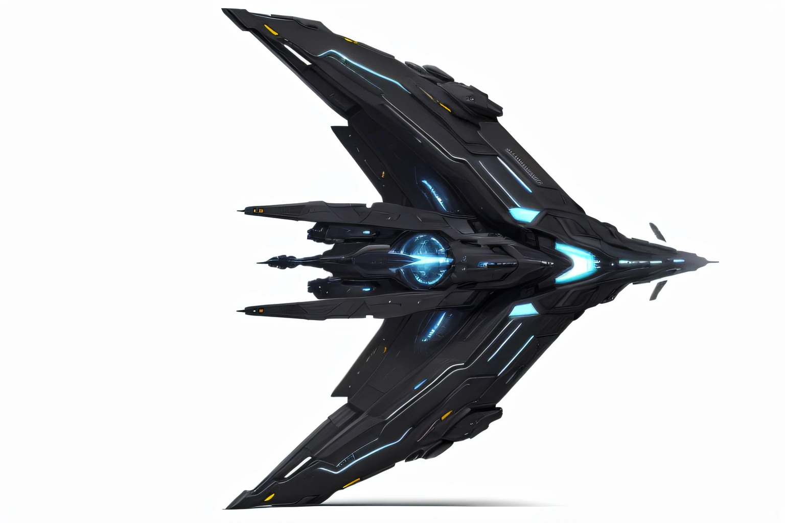 Spaceship, Stellaris Graphics, Silver and Black color themed, create variant