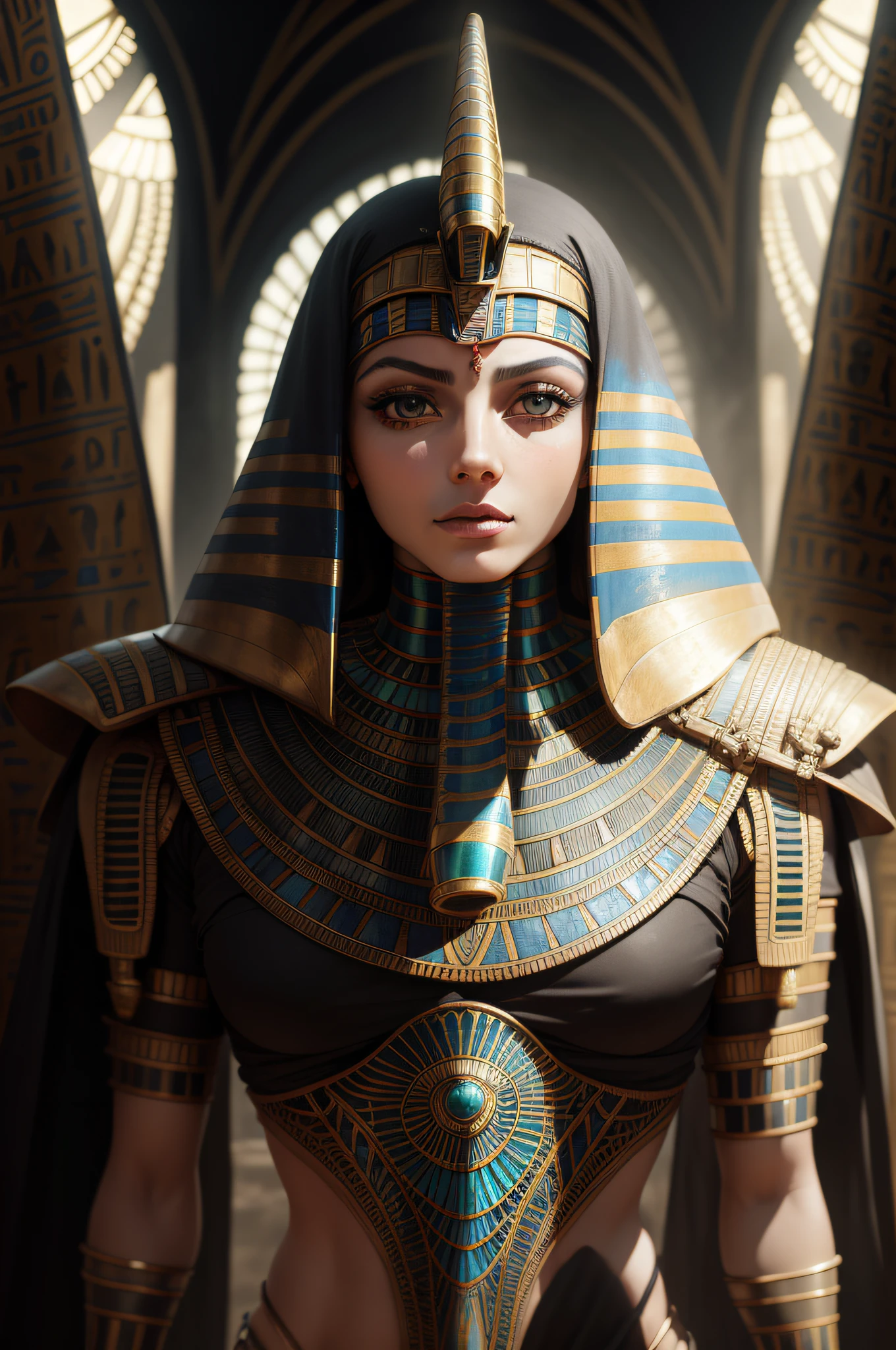biomachine:1.3, (Egyptian art:1.2), (colorido:1.2), Hans Giger, (zentangle:1.2), granulado, extremamente detalhado, detalhes intrincados, dynamic lighting, fotorrealista, luz natural, baixo h, obra prima, detalhado 8k