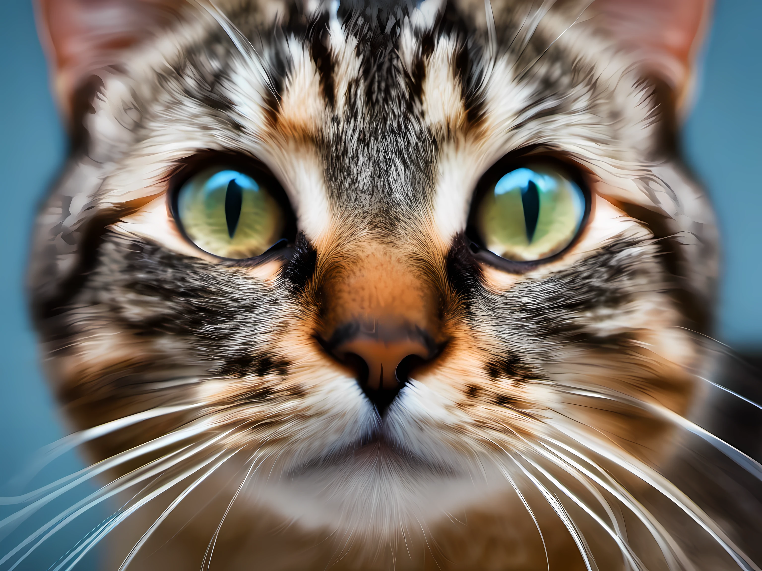 close-up de um no focinho de um gato hegeu, mostrando seus a estrutura da sua pele, detalhes intricados, Photo awarded in scientific journal, 8K