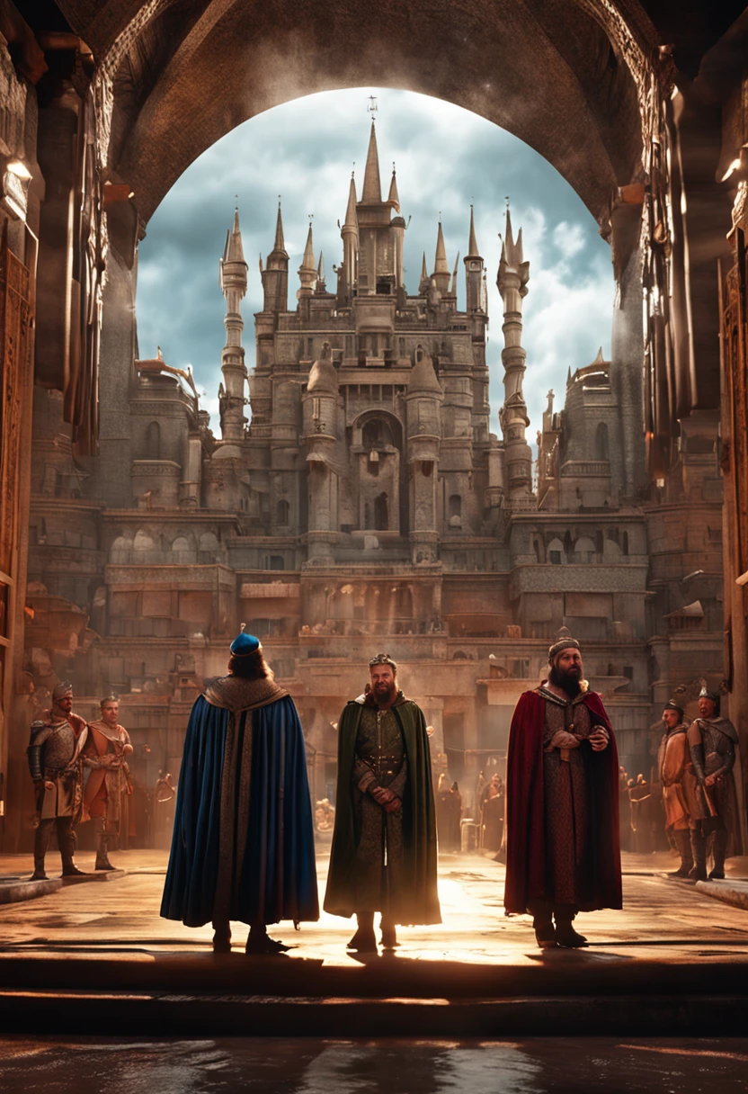 Four Kings standing in a wonderful movie scene