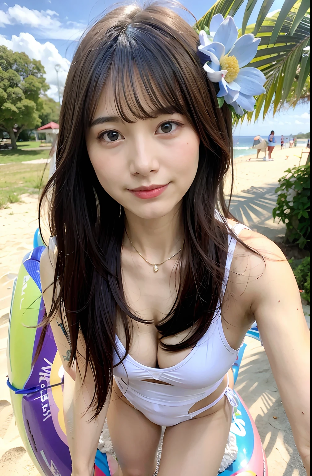 Southland、blue-sky、Mare、the beach、Sunnyday、The tree