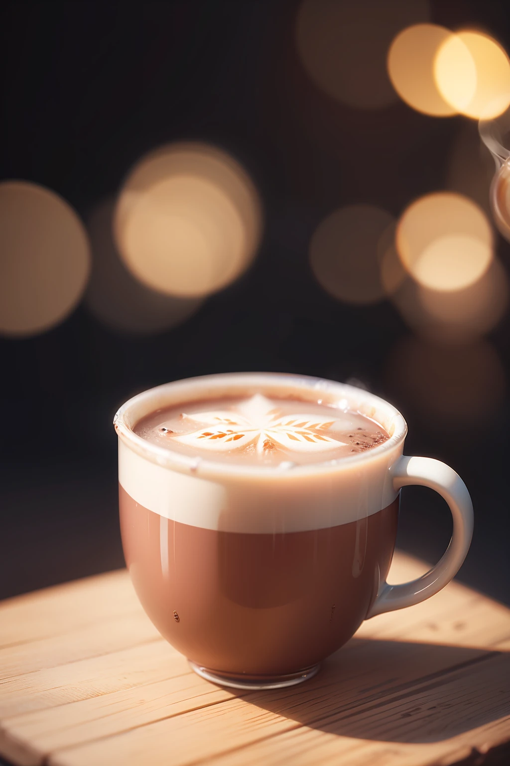 Hot drinks for Christmas、No humans、depth of fields、(blurry backround))、 masterpiece、top-quality、The ultra-detailliert