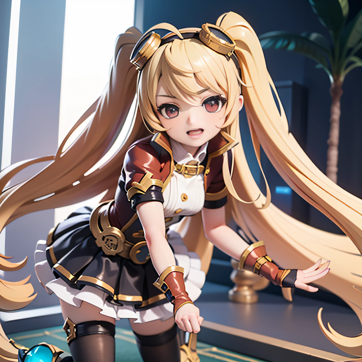 layla /(Mobile Legend/),Masterpiece 8k,vred,small loli,extreme hight detail, cute face, cute pose, full body