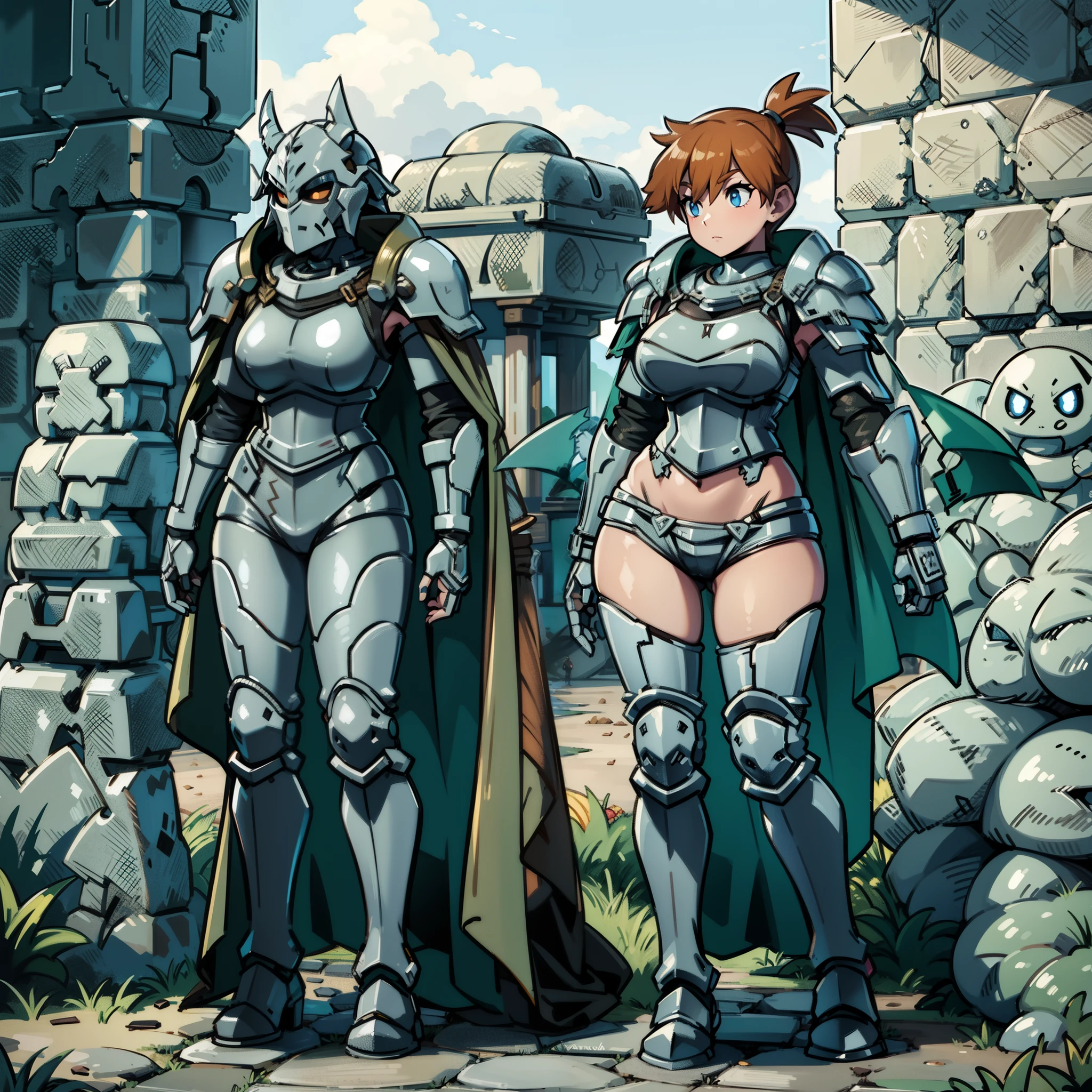 "Masterpiece artwork: full heavy gothic knight armor."
