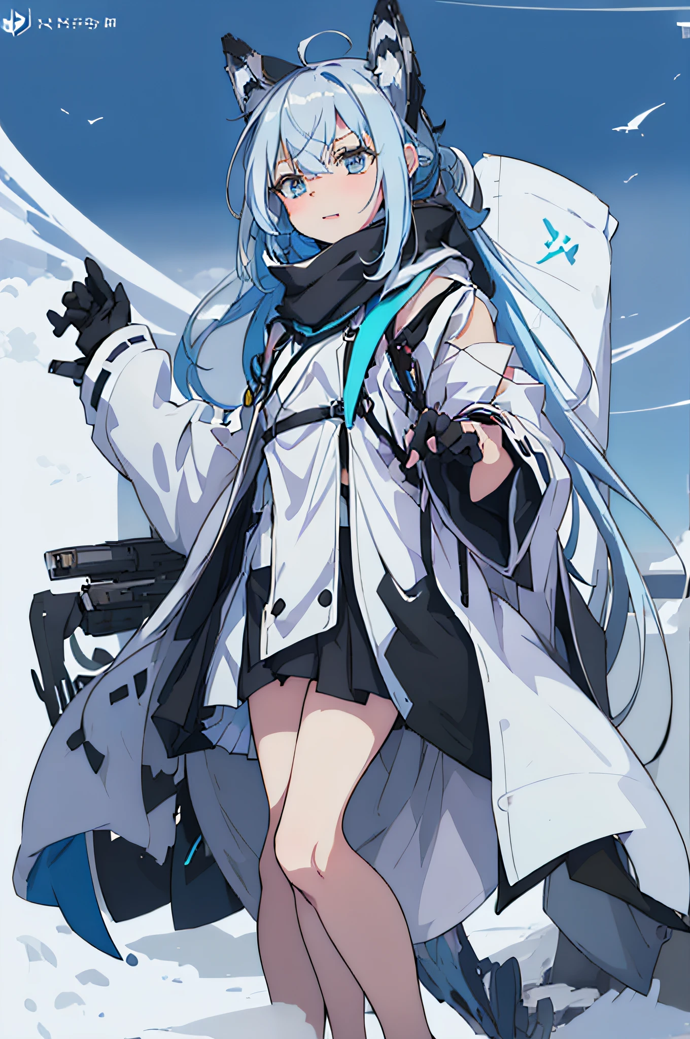 Anime characters wearing snowboards and hats, from arknights, Official Character Art, Trending on ArtStation pixiv, VOCALOID, official character illustration, pixiv 3dcg, anime moe art style, azur lane style, from girls frontline, art of kirokaze pixel, characters from azur lane, High quality anime art style