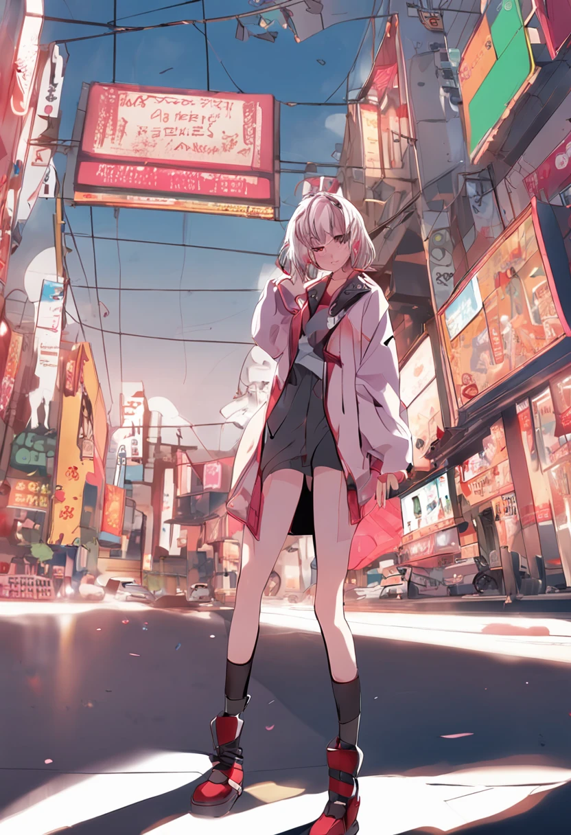 人物，quadratic element，Anime style，adolable，temperament，female pervert，4K，Few clothes