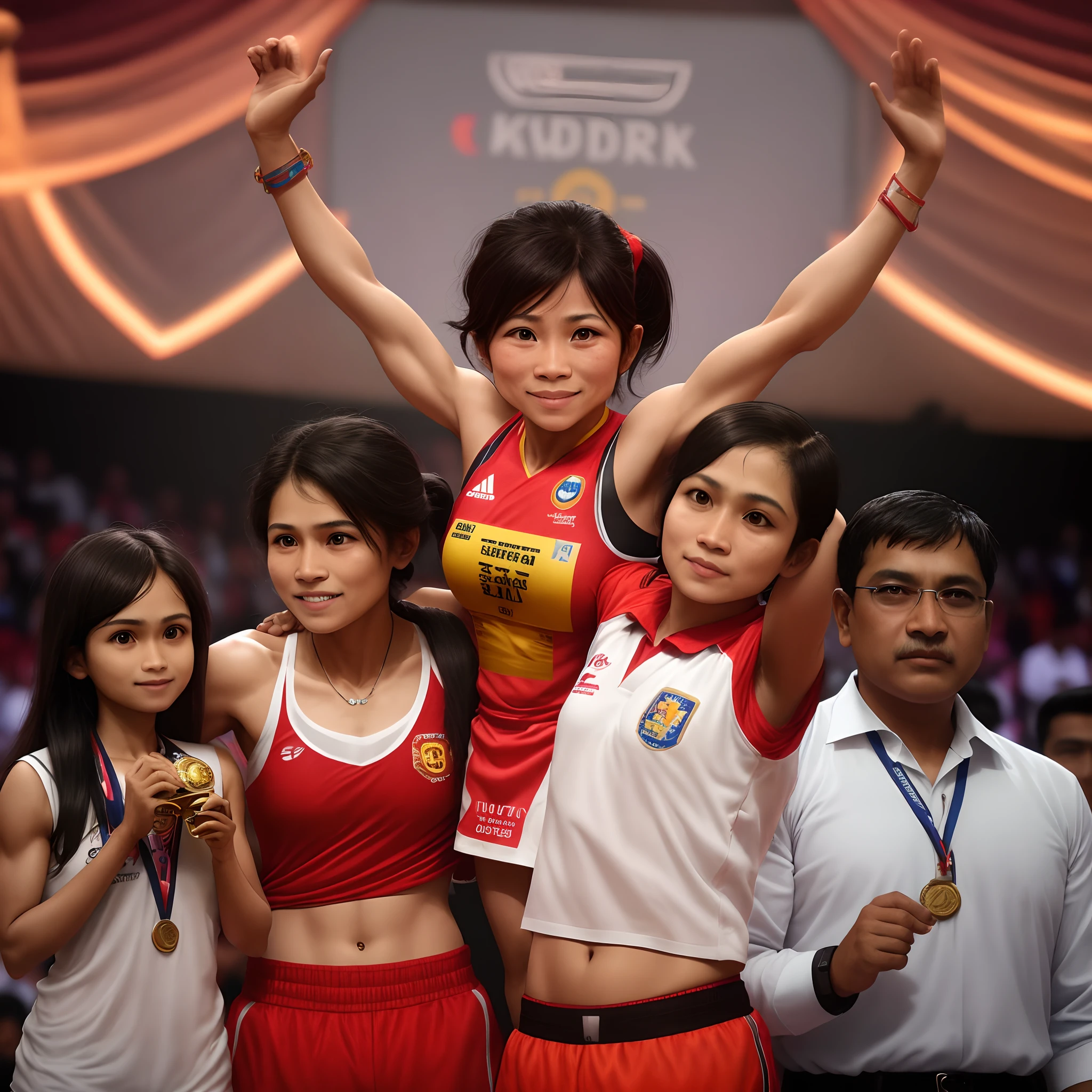Legacy of Inspiration" [Images of Mary Kom's awards, accolades, and her coaching efforts to nurture young talent