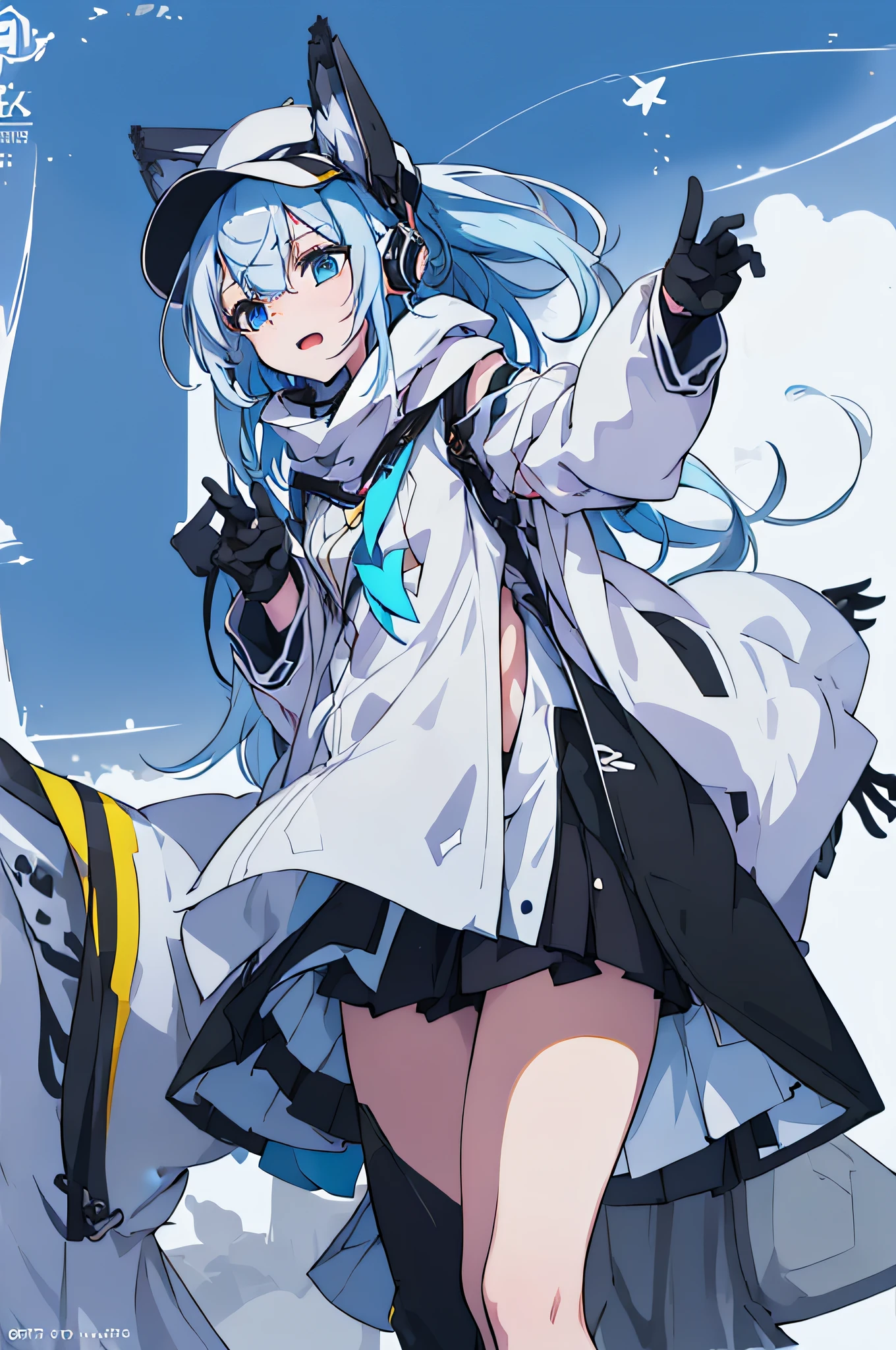 Anime characters wearing snowboards and hats, from arknights, Official Character Art, Trending on ArtStation pixiv, VOCALOID, official character illustration, pixiv 3dcg, anime moe art style, azur lane style, from girls frontline, art of kirokaze pixel, characters from azur lane, High quality anime art style