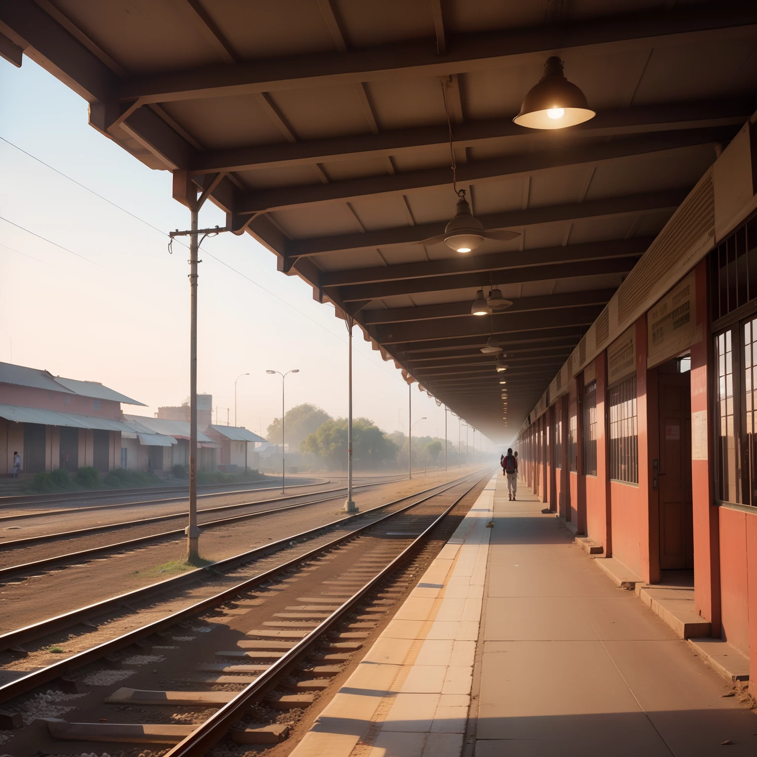 Sahibganj Jharkhand railway station realistic image